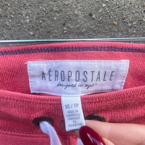 Y2K Pink Low-Rise Aeropostale Joggers - Picture 3 of 6